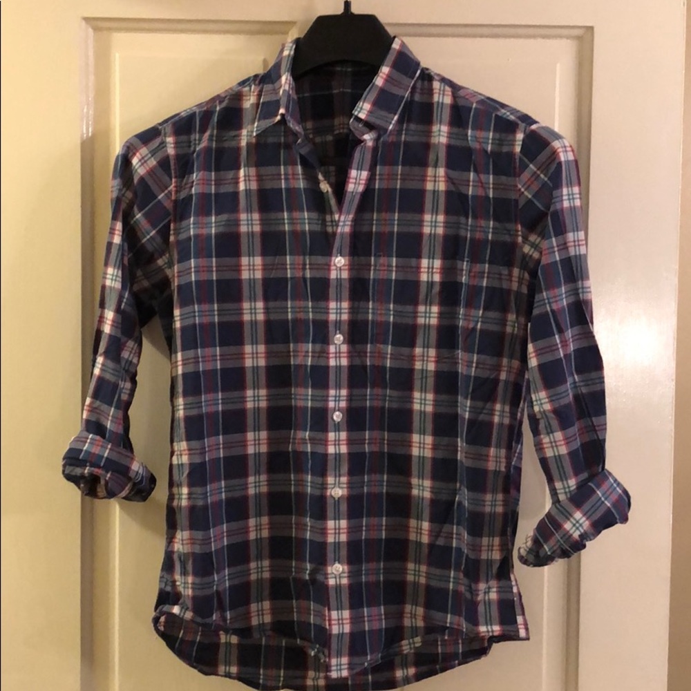 J. Crew Men’s plaid light weight button up